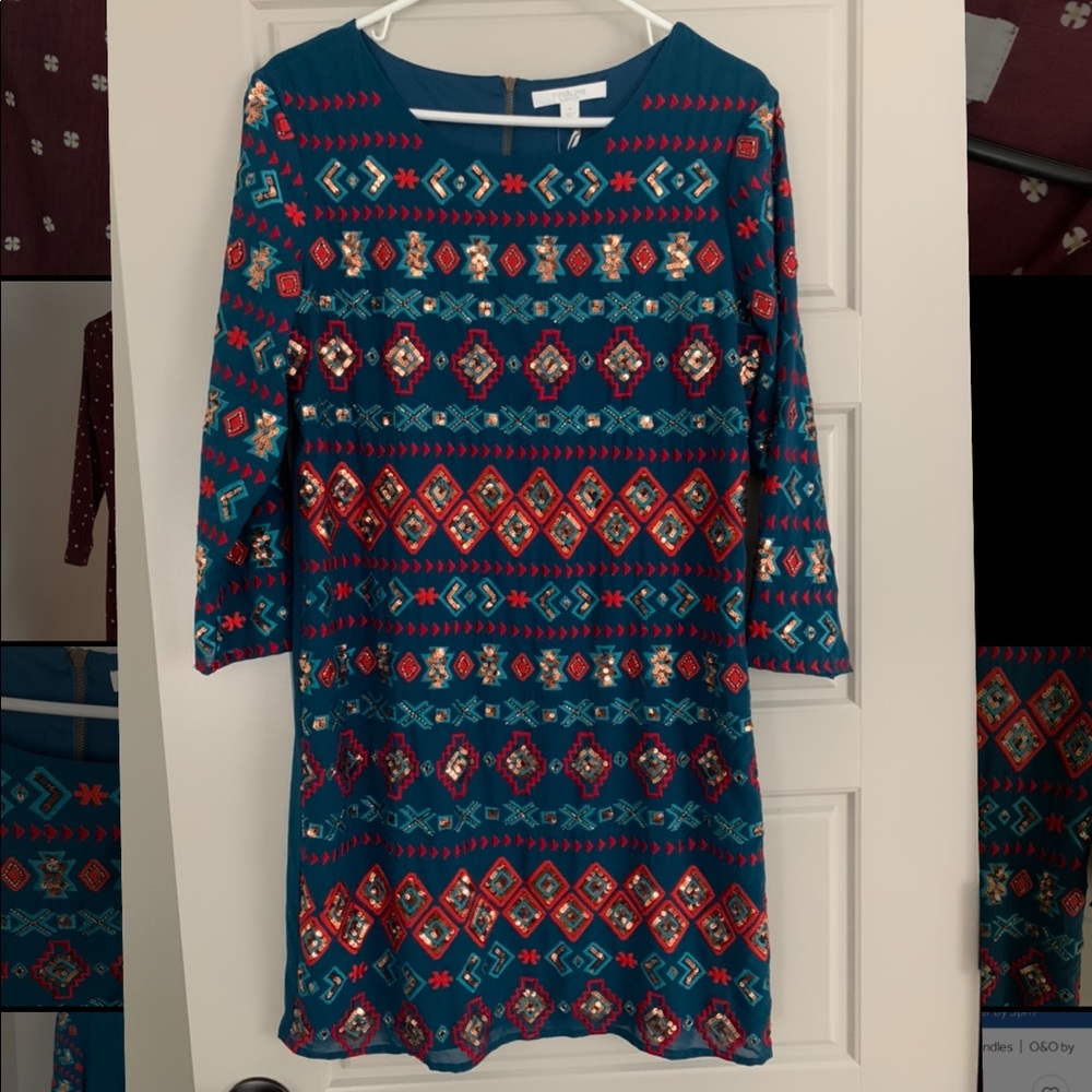 Piperlime Teal Dress Size Medium